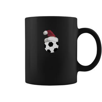 Christmas Soccer Ball Santa Claus Hat T-Shirt_Extract Coffee Mug | Favorety AU