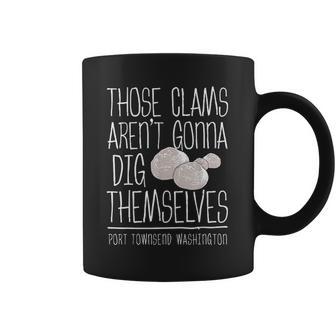 Clam Digger Fun Gift Port Townsend Washington Coffee Mug | Favorety DE