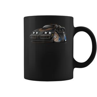 Classic Seventies Muscle Car Hot Rod Cartoon Coffee Mug | Favorety UK