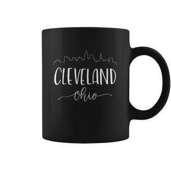 Cleveland Ohio Great Gift Skyline Calligraphy Gift Coffee Mug | Favorety AU