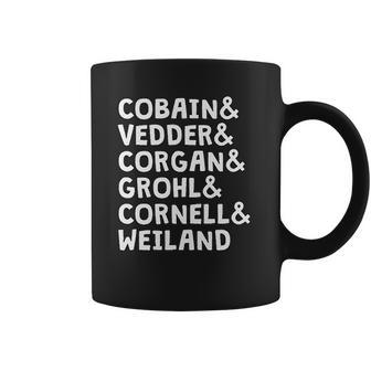 Cobain And Vedder And Corgan And Grohl And Cornell And Weiland Coffee Mug | Favorety CA