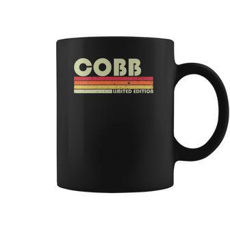 Cobb Surname Funny Retro Vintage 80S 90S Birthday Reunion Coffee Mug | Favorety CA