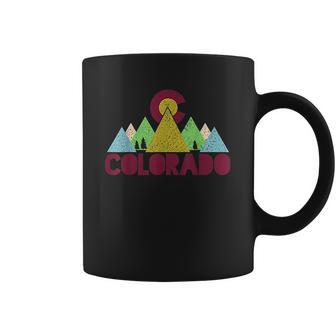 Colorado Vintage Rocky Mountains Outdoor Nature Hiking Gift Coffee Mug | Favorety