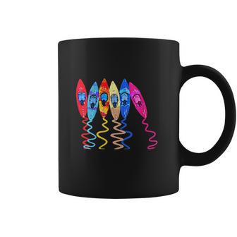 Colorful Kayaks Outdoor Adventure Kayaking Boating Kayakers Coffee Mug | Favorety AU