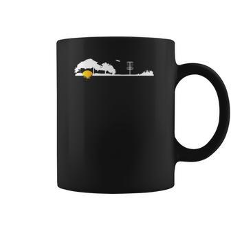 Cool Unique Disc Golf Lover Gift Frisbee Golfer Guitar Tree Coffee Mug | Favorety DE