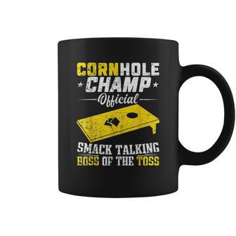 Cornhole Champion Gift Corn Hole Toss Boss Smack Talking Coffee Mug | Favorety