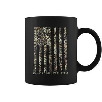 Country Life Outfitters Camo American Flag Coffee Mug | Favorety DE