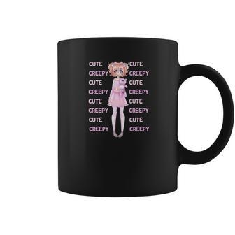 Creepy Cute Pastel Goth Doll Cyclops Bear Plushie Coffee Mug | Favorety DE