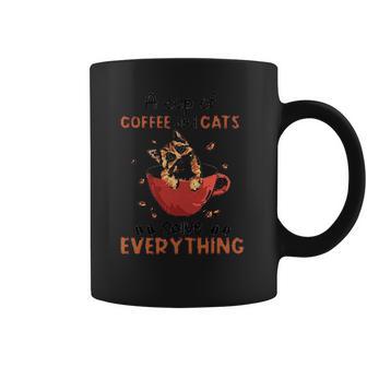 A Cup Of Coffee And Cats Solve Everything Creative 2022 Gift Coffee Mug | Favorety UK