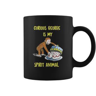 Curious George My Spirit Animal Eating Cake Coffee Mug | Favorety CA