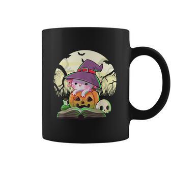 Cute Axolotl Halloween Costume Pumpkin Pastel Goth Graphic Design Printed Casual Daily Basic Coffee Mug | Favorety AU