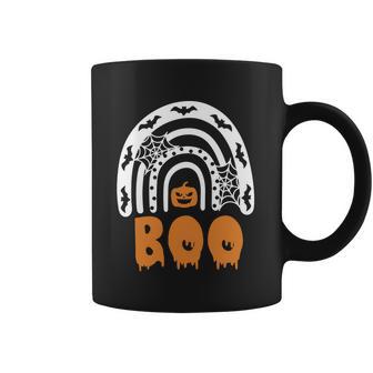 Cute Halloween Funny Halloween Day Halloween Ghost Rainbow Boo Rainbow Hal Coffee Mug | Favorety CA