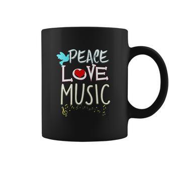 Cute Peace Love Music Hippie Hipster Festival Coffee Mug | Favorety DE