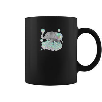 Cutest Elephant Colorful Pastel Bubbles Coffee Mug | Favorety AU