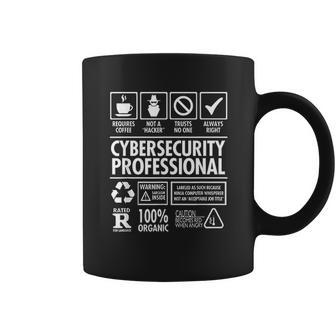 Cybersecurity Professional Not A Hacker Funny Job Coffee Mug | Favorety