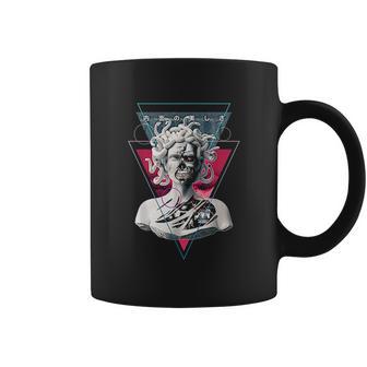 Cyborg Medusa Statue Aesthetic Art Japanese Otaku Coffee Mug | Favorety UK