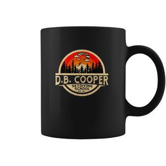 D B Cooper Robber Thief Parachute Skydiving School Est 1971 Retro Vintage Coffee Mug | Favorety UK