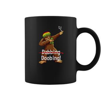 Dabbing Bigfoot Tee Shirt Smoking Cannabis Coffee Mug | Favorety AU