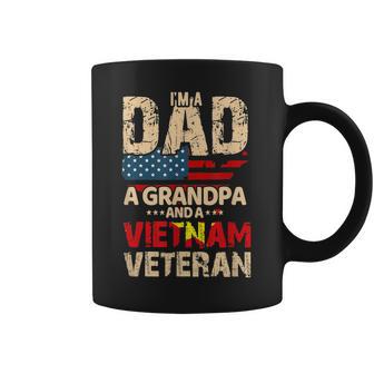 Dad Grandpa Husband Us Flag Vietnam Veteran Father Day Coffee Mug | Favorety AU