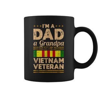 Mens Dad Grandpa Vietnam Veteran Vintage Mens Gift Men Women T-Shirt Graphic Print Casual Unisex Tee Coffee Mug | Favorety