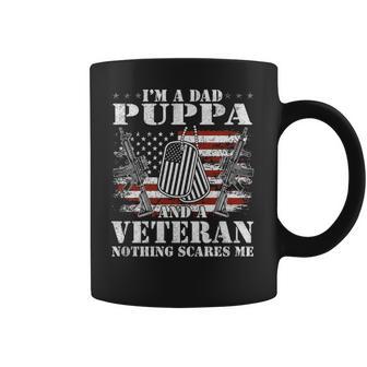 Im A Dad Puppa And A Veteran Nothing Scares Me Coffee Mug | Favorety DE