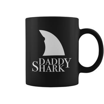 Daddy Shark Black Design Best Christmas Gifts For Dad Coffee Mug | Favorety