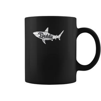 Daddy Shark Cute Art Dad Birthday Gifts Coffee Mug | Favorety CA