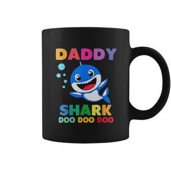 Daddy Shark Doo Doo Funny Dad Birthday Gifts Coffee Mug | Favorety AU