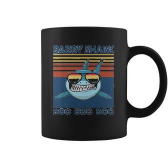 Daddy Shark Wears Sunglasses Dad Birthday Gifts Coffee Mug | Favorety AU