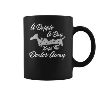 A Dapple A Day Keeps The Doctor Away Dachshund Coffee Mug | Favorety DE