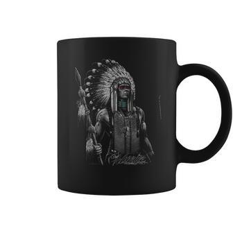 David Gonzales Mens Native American Indian Warrior Coffee Mug | Favorety