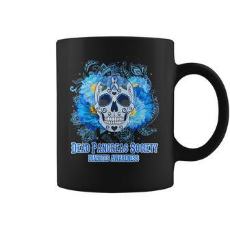 Dead Pancreas Society Diabetes Awareness Sugar Skull Coffee Mug | Favorety CA