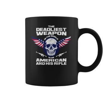 The Deadliest Weapon American And His Rifle Coffee Mug | Favorety