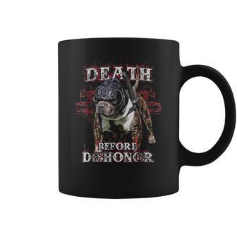 Death Before Dishonor Samurai Paco American Bully Coffee Mug | Favorety DE