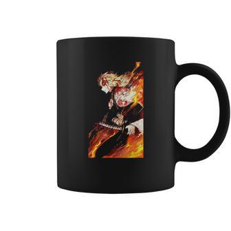 Demon Slayer Graphic Flame Coffee Mug | Favorety CA