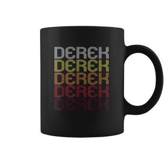 Derek Retro Wordmark Pattern Vintage Style Coffee Mug | Favorety DE