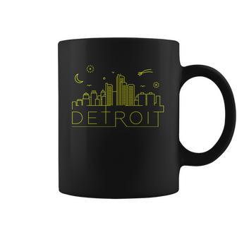 Detroit City Silhouette Coffee Mug | Favorety DE