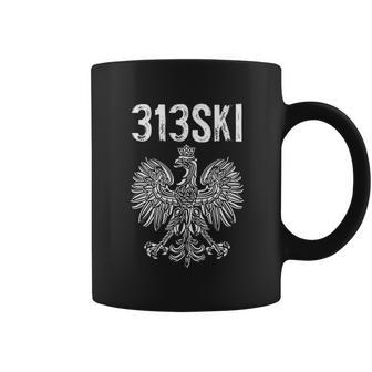 Detroit Michigan Area Code 313 Polish Pride Coffee Mug | Favorety DE