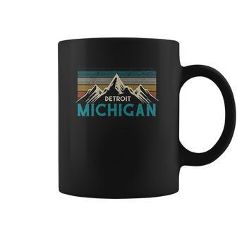 Detroit Michigan Vintage Mountains Coffee Mug | Favorety DE