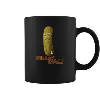 Dilly Dali Pickle Salvador Funny Artist Graphic Graphic Coffee Mug | Favorety