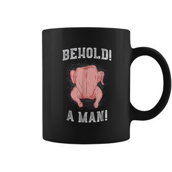 Diogenes Behold A Man Chicken Epic Philosophy Coffee Mug | Favorety