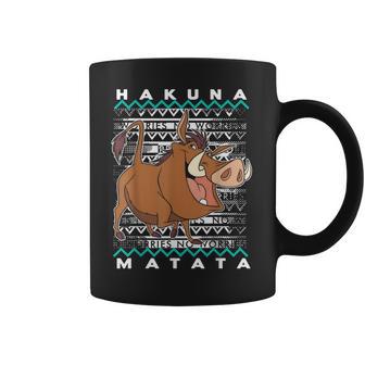 Disney Lion King Pumba Ugly Christmas Graphic T-Shirt Coffee Mug | Favorety UK