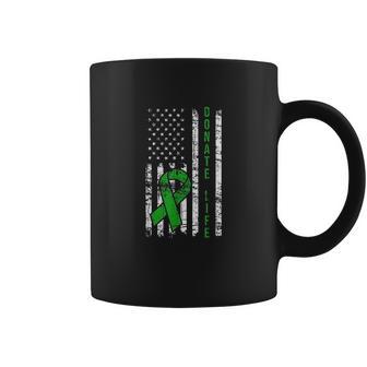 Distressed Donate Life Usa Flag Organ Kidney Donor Ribbon Coffee Mug | Favorety AU