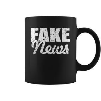 Distressed Fake News Logo Coffee Mug | Favorety CA