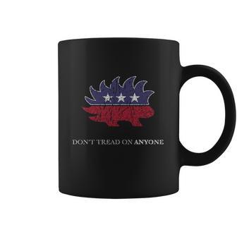 Distressed Porcupine Libertarian Shirt Coffee Mug | Favorety CA