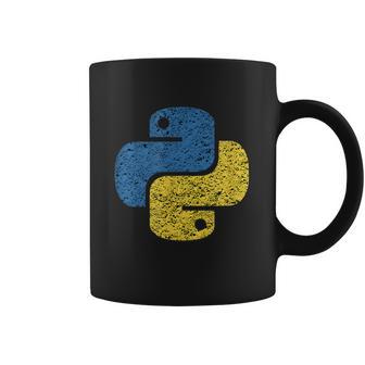 Distressed Python Logo For Engineers Coffee Mug | Favorety