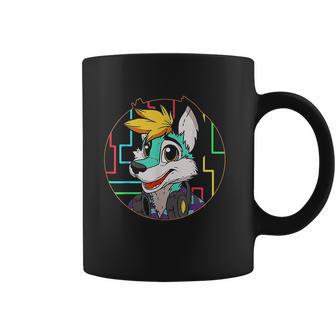 Djing Dj Fox Furry Furries Tail Ears Cosplay Coffee Mug | Favorety UK