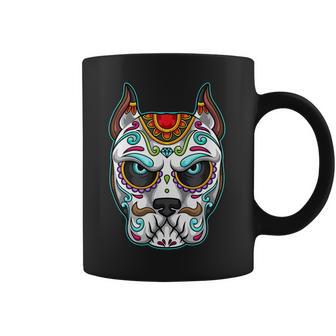 Dog Sugar Skull Funny Day Of The Dead Matching Group Coffee Mug | Favorety AU