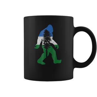 Doug Flag Bigfoot Sasquatch Retro Cascadia Design Men Women T-Shirt Graphic Print Casual Unisex Tee Coffee Mug | Favorety UK