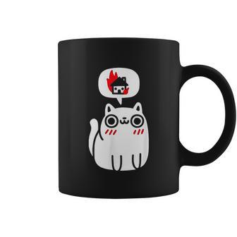 Dreaming Of Destruction Funny Cat Coffee Mug | Favorety DE